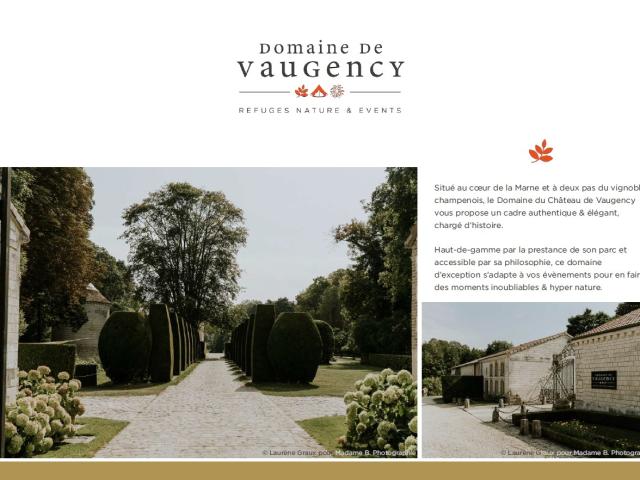 Domaine De Vaugency Plaquette