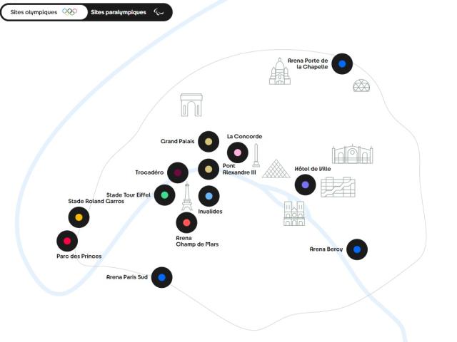 Sites Olympiques Paris 2024