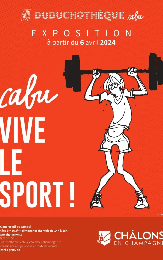 Exposition Cabu Vive Le Sport Duduchotheque 2024 V.cabut Min